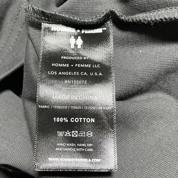 HOMME + FEMME Graphic Black T-Shirt Men’s Size 2XL - Picture 8 of 8
